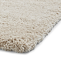 Roswell Cream Stain Resistant Shaggy Rug 