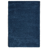 Roswell Dark Blue Stain Resistant Shaggy Rug from Roseland Furniture