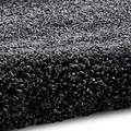 Roswell Dark Grey Stain Resistant Shaggy Rug 