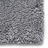 Roswell Grey Stain Resistant Shaggy Rug 