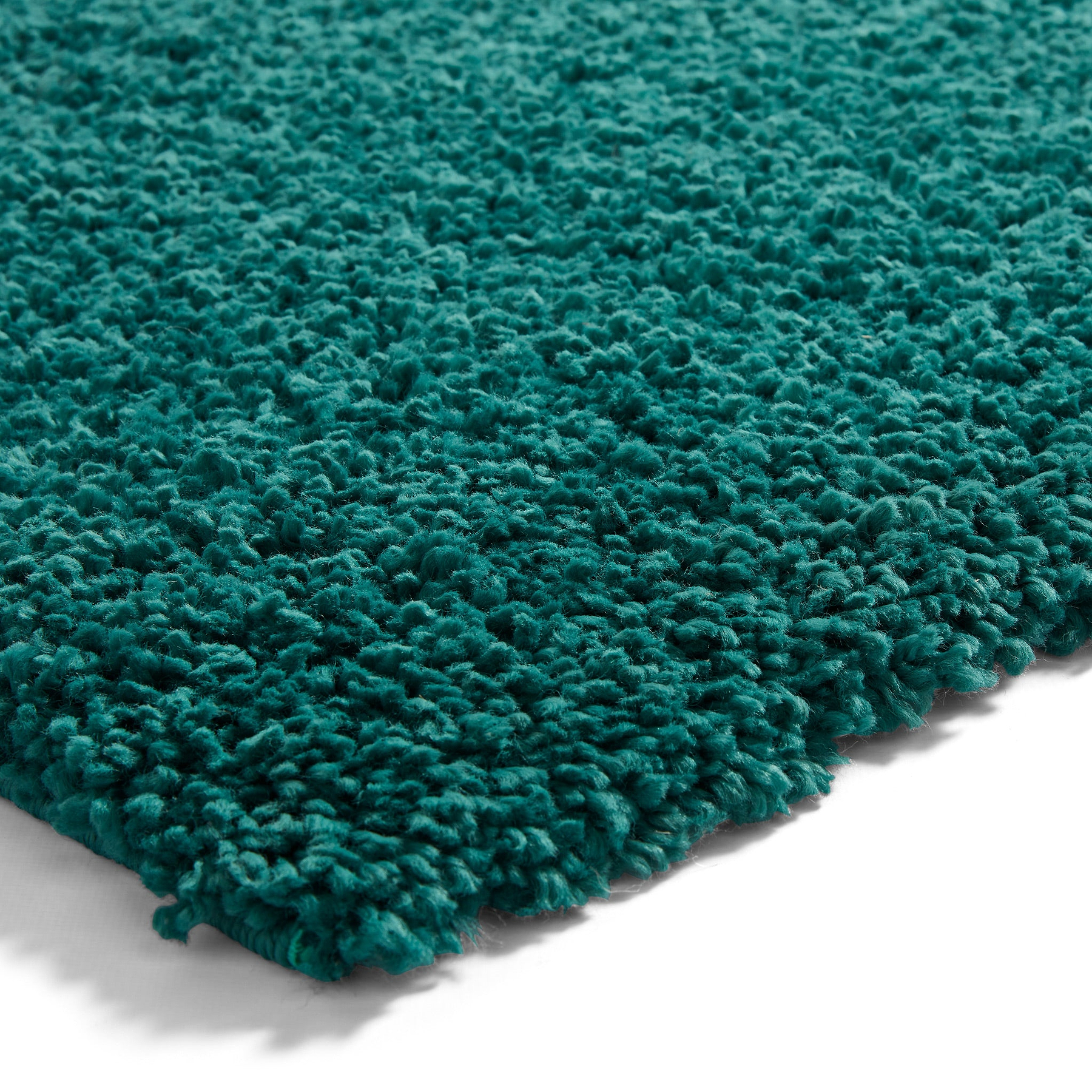 Roswell Jewel Green Stain Resistant Shaggy Rug 