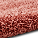 Roswell Pastel Peach Stain Resistant Shaggy Rug 