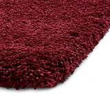Roswell Ruby Red Stain Resistant Shaggy Rug 