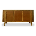 Leo Slatted Mango Wood 2 Door 3 Drawer Sideboard Cabinet