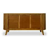 Leo Slatted Mango Wood 2 Door 3 Drawer Sideboard Cabinet