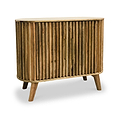 Leo Slatted Mango Wood 2 Door Sideboard from Roseland Furniture
