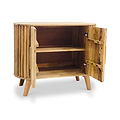 Leo Slatted Mango Wood 2 Door Sideboard from Roseland Furniture