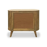 Leo Slatted Mango Wood 2 Door Sideboard from Roseland Furniture