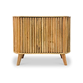 Leo Slatted Mango Wood 2 Door Sideboard from Roseland Furniture