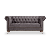 Stanhope Steel Velvet 2 Seater Sofa from Roseland Furniture
