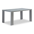 Jackson Grey Gloss 150cm Rectangular Dining Table from Roseland Furniture