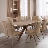Sigurd-180cm-Marble-Top-Dining-Table from Roseland Furniture