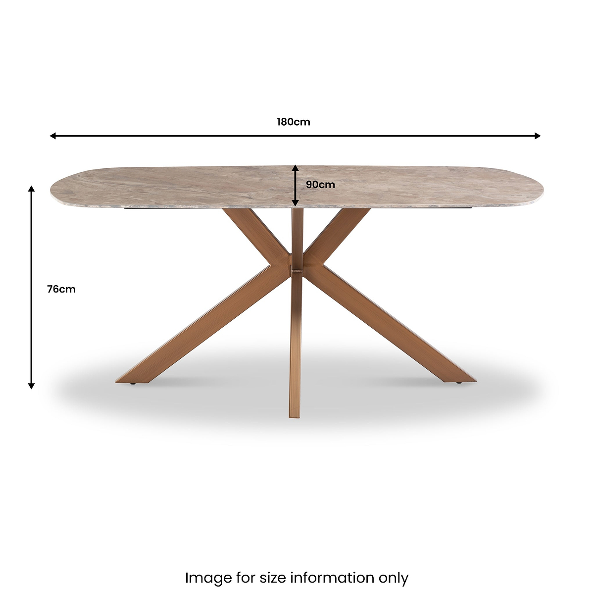 Sigurd-180cm-Marble-Top-Dining-Table from Roseland Furniture