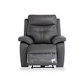 Talbot Charcoal Leather Electric Reclining Armchair from Roseland Furniture
