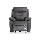 Talbot Charcoal Leather Electric Reclining Armchair from Roseland Furniture