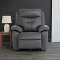 Talbot Charcoal Leather Electric Reclining Armchair from Roseland Furniture