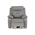 Talbot Charcoal Grey Leather Electric Reclining Armchair from Roseland Furniture