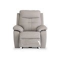 Talbot Charcoal Light Light Grey Leather Electric Reclining Armchair from Roseland Furniture