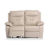Talbot Stone Leather Electric Reclining 2 Seater Sofa