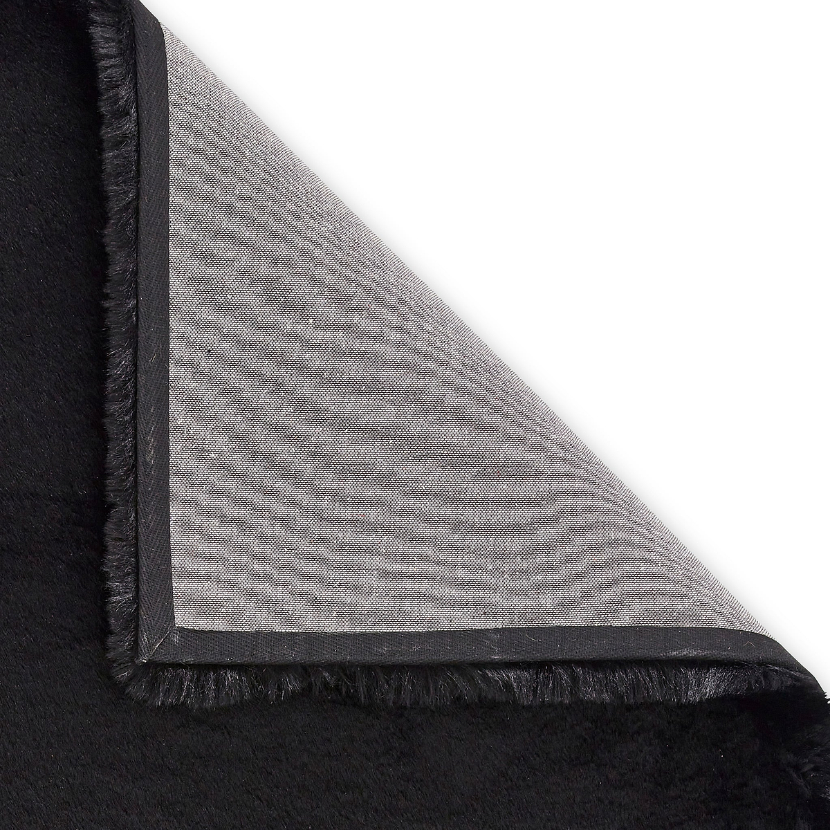 Dorset Black Hand Tufted Super Teddy Rug