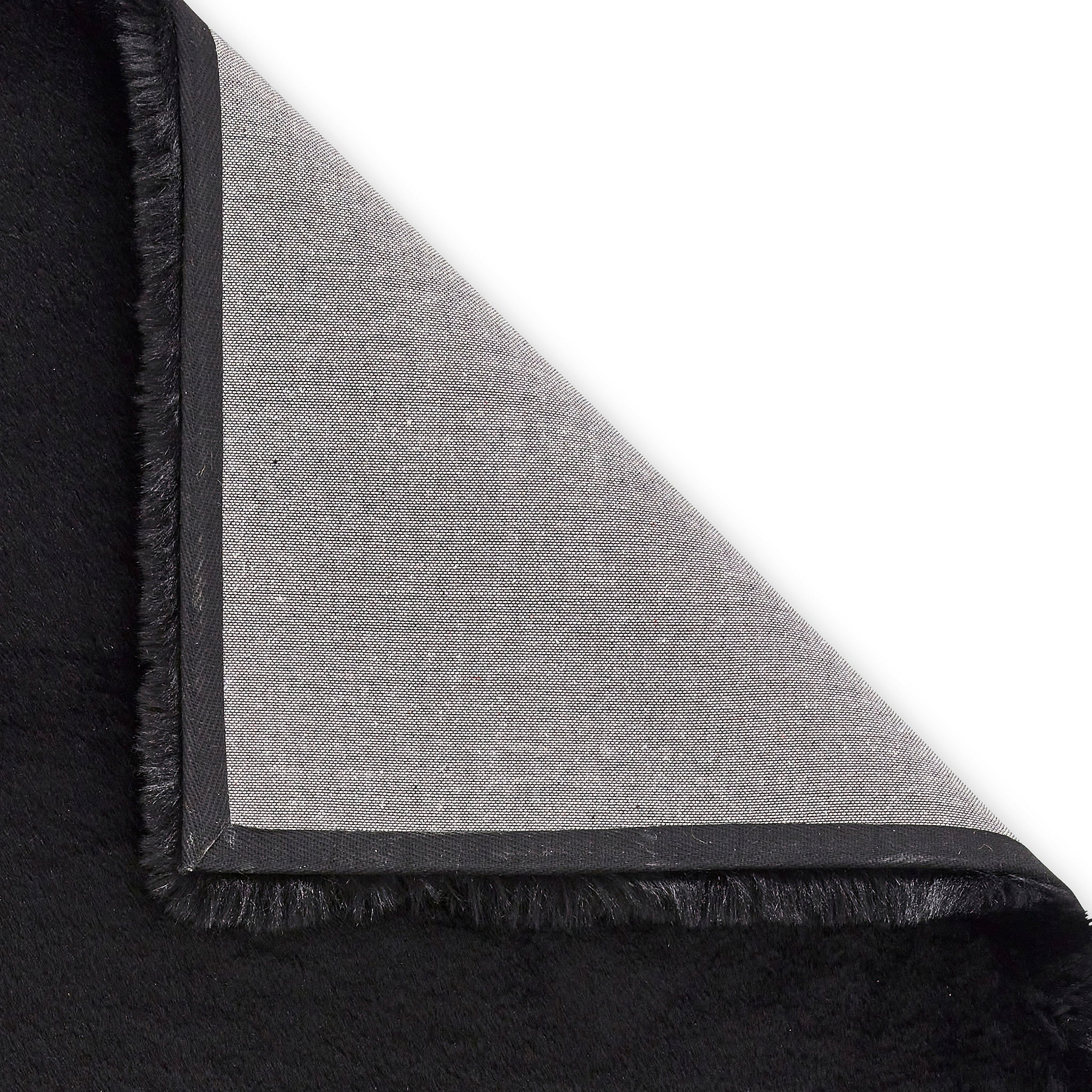 Dorset Black Hand Tufted Super Teddy Rug