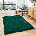 Dorset Jewel Green Hand Tufted Super Teddy Rug for living room