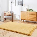 Dorset Mustard Hand Tufted Super Teddy Rug for bedroom