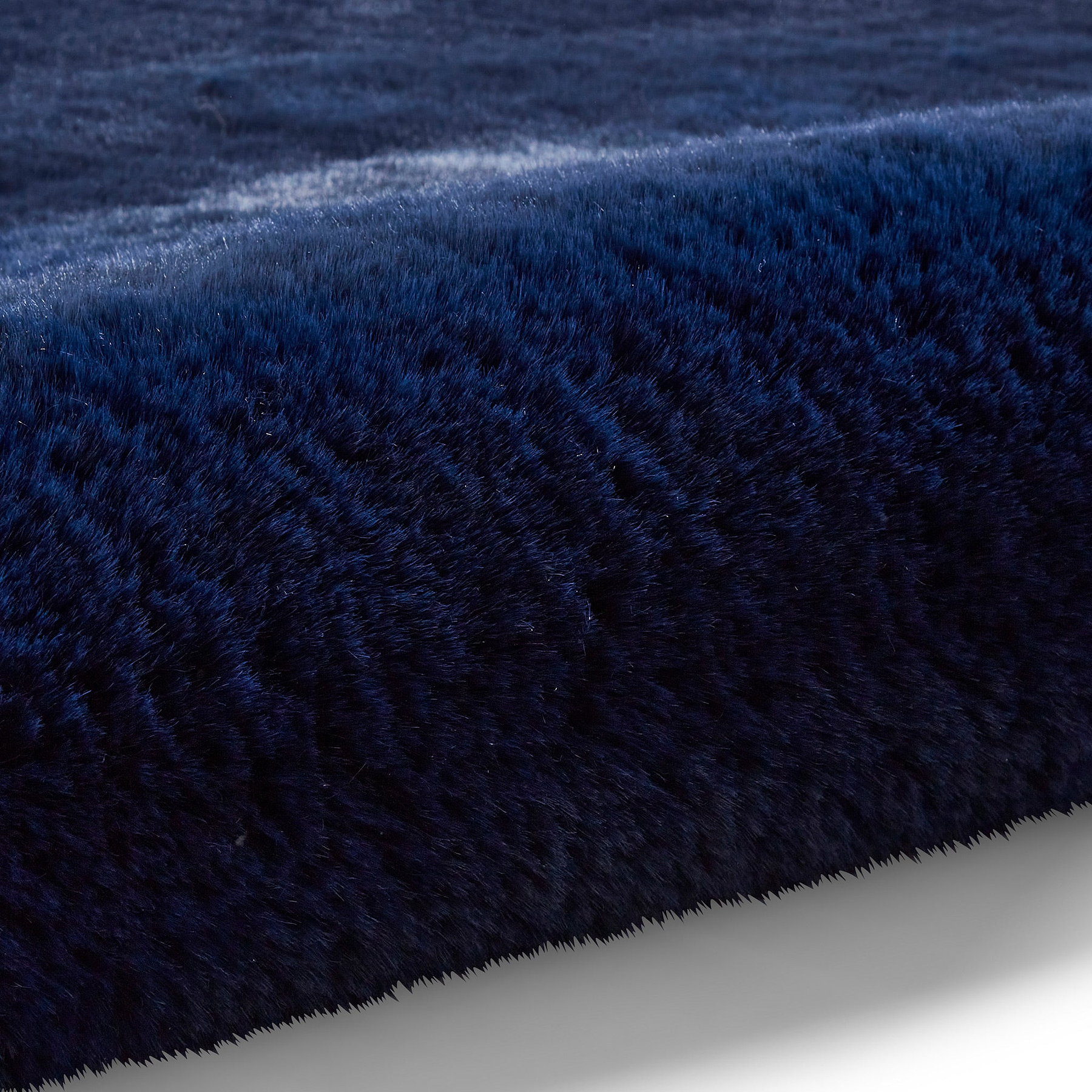 Dorset Navy Blue Hand Tufted Super Teddy Rug