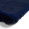 Dorset Navy Blue Hand Tufted Super Teddy Rug