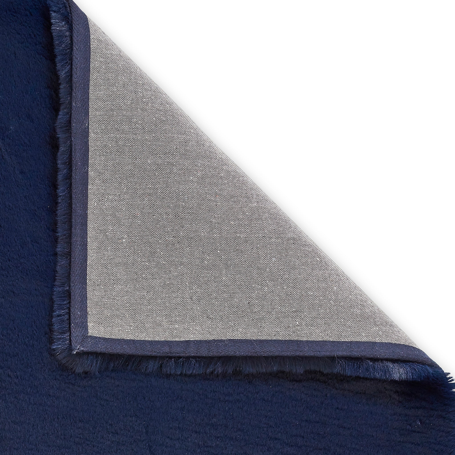 Dorset Navy Blue Hand Tufted Super Teddy Rug