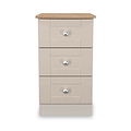 Marlowe 3 Drawer Bedside Cashmere Oak from Roseland Furniture