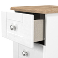 Marlowe 3 Drawer Bedside White Oak from Roseland Furniture
