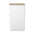 Marlowe 3 Drawer Bedside White Oak from Roseland Furniture