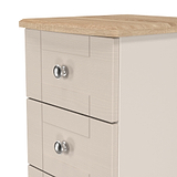 Marlowe 5 Drawer Tallboy Cashmere Oak from Roseland Furniture