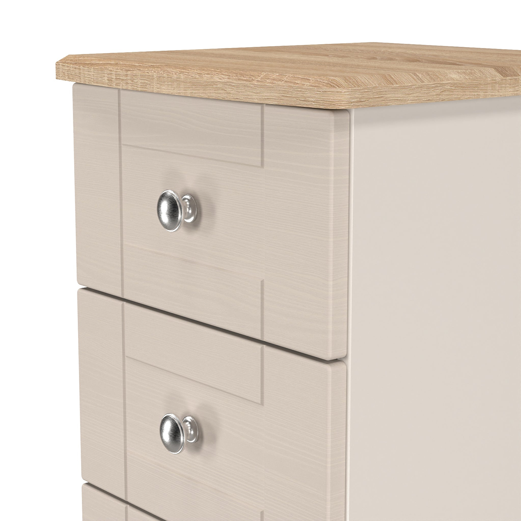 Marlowe 5 Drawer Tallboy Cashmere Oak from Roseland Furniture