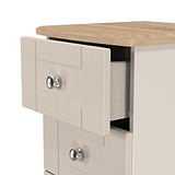 Marlowe 5 Drawer Tallboy Cashmere Oak from Roseland Furniture