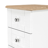 Marlowe 5 Drawer Tallboy White Oak from Roseland Furniture