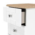 Marlowe 5 Drawer Tallboy White Oak from Roseland Furniture