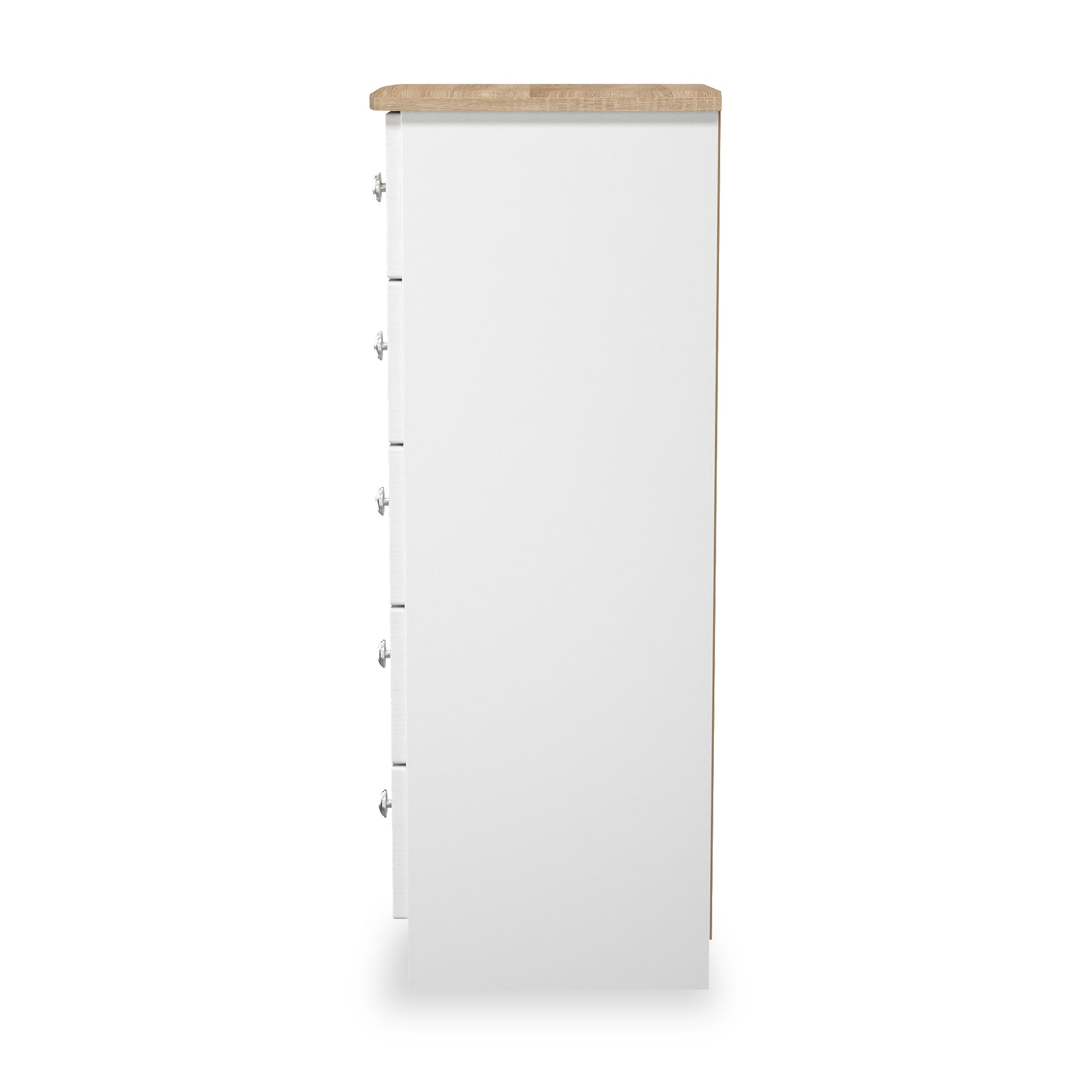 Marlowe 5 Drawer Tallboy White Oak from Roseland Furniture