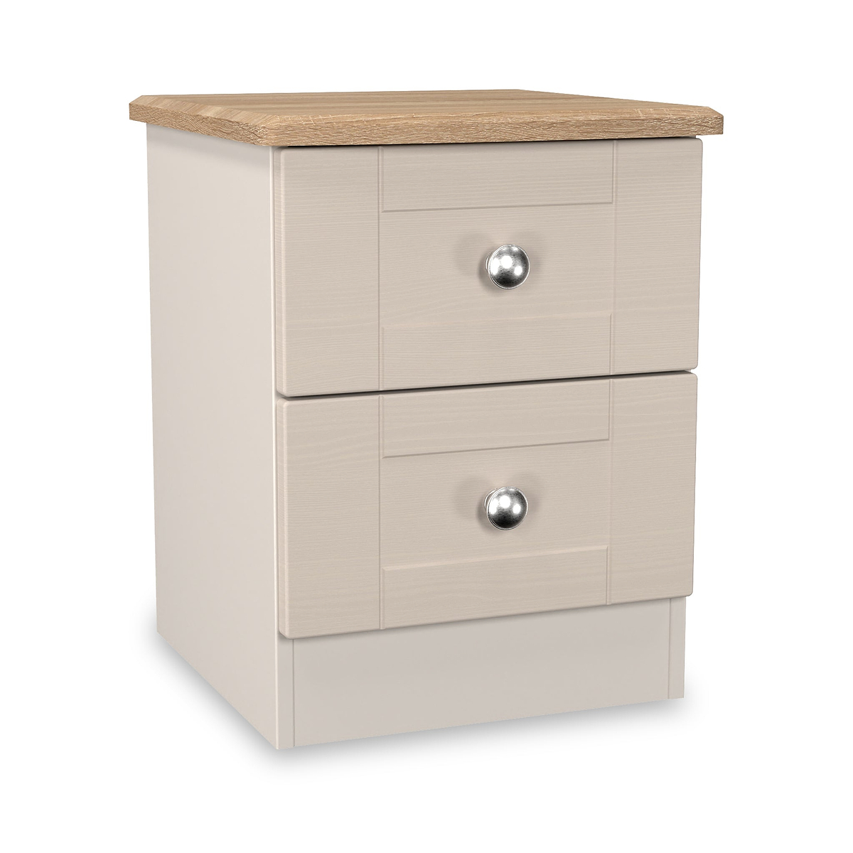Marlowe 2 Drawer Bedside Cashmere Oak from Roseland Furniture