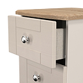 Marlowe 2 Drawer Bedside Cashmere Oak from Roseland Furniture