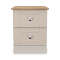 Marlowe 2 Drawer Bedside Cashmere Oak from Roseland Furniture