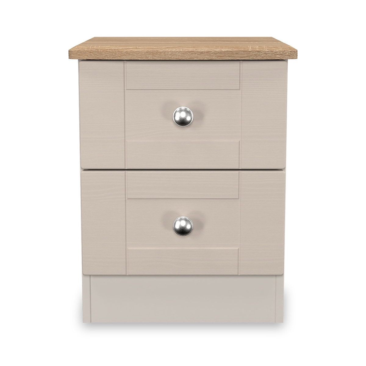 Marlowe 2 Drawer Bedside Cashmere Oak from Roseland Furniture
