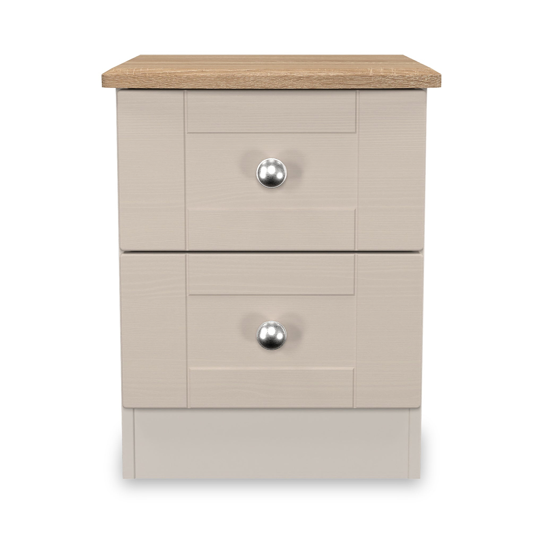 Marlowe 2 Drawer Bedside Cashmere Oak from Roseland Furniture