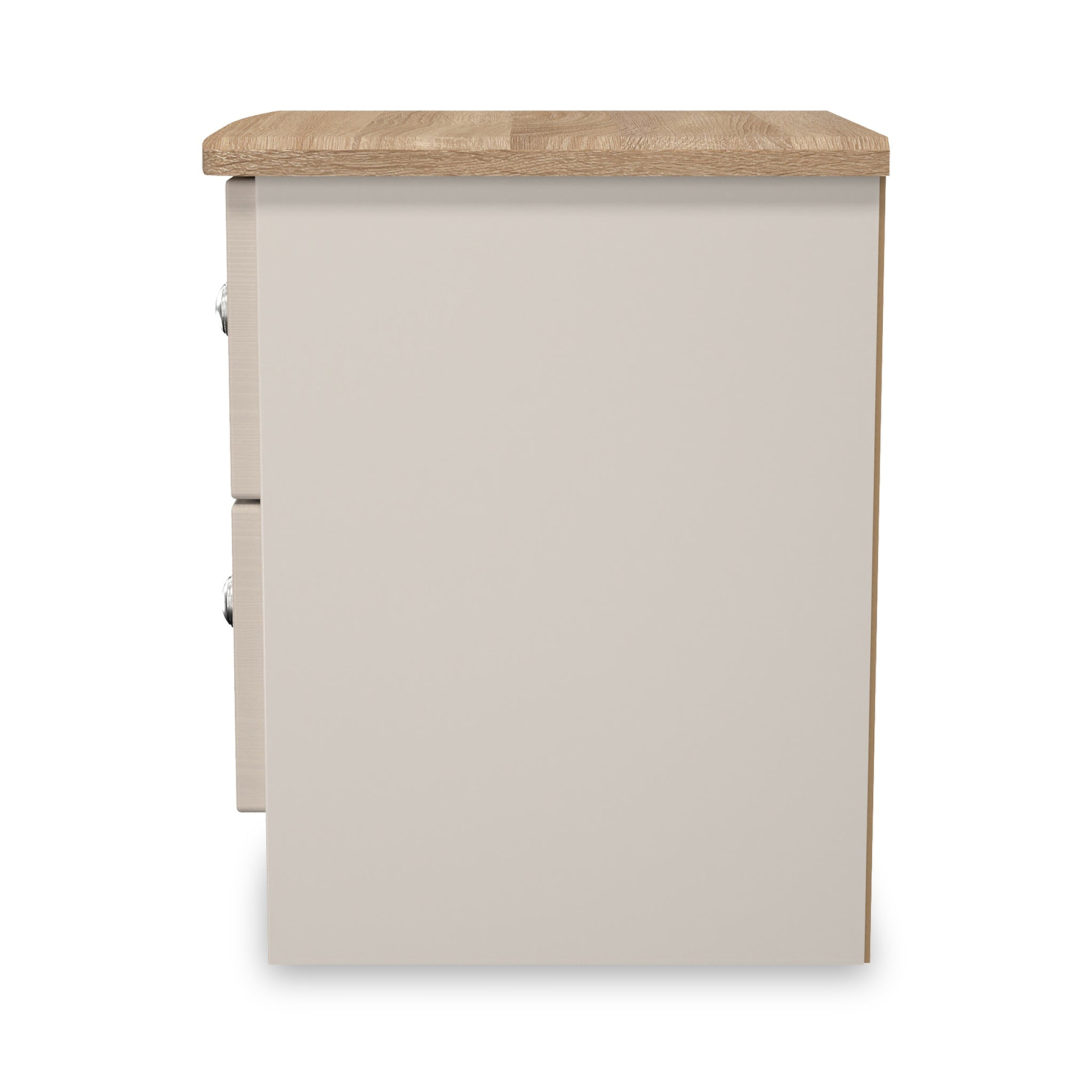 Marlowe 2 Drawer Bedside Cashmere Oak from Roseland Furniture