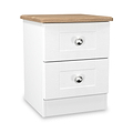 Marlowe 2 Drawer Bedside White Oak from Roseland Furniture
