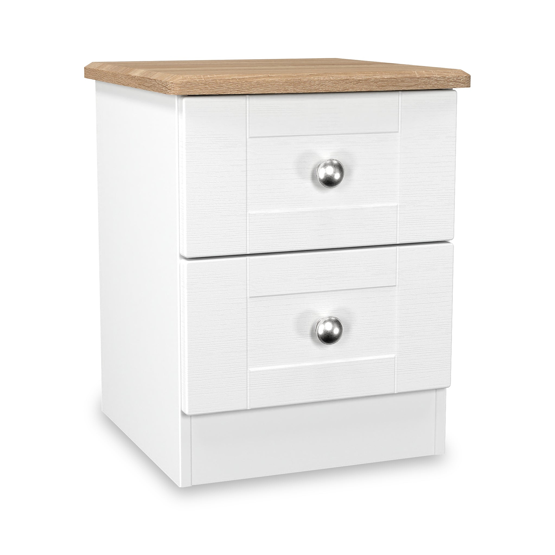 Marlowe 2 Drawer Bedside White Oak from Roseland Furniture