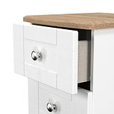 Marlowe 2 Drawer Bedside White Oak from Roseland Furniture