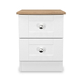 Marlowe 2 Drawer Bedside White Oak from Roseland Furniture