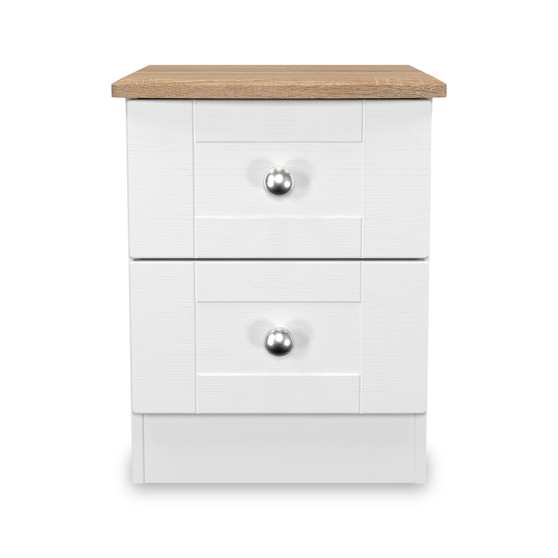 Marlowe 2 Drawer Bedside White Oak from Roseland Furniture